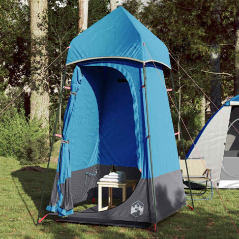 vidaXL Tenda per Toilette Blu Impermeabile