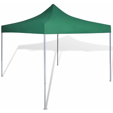 vidaXL Tenda Pieghevole Verde 3 x 3 m