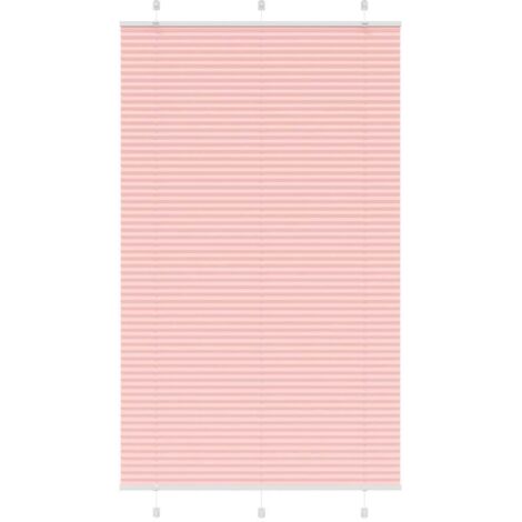 vidaXL Tenda Plissettata Rosa 120x200 cm Larghezza Tessuto 119,4 cm