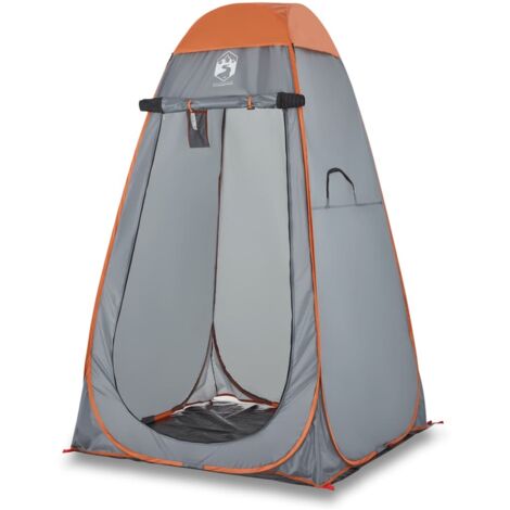 vidaXL Tenda Privacy Pop-Up Grigio e Arancione Impermeabile