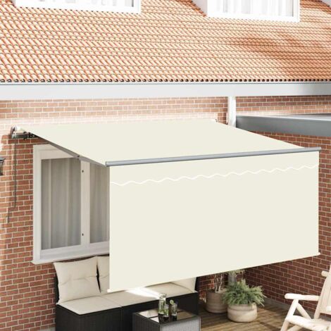 vidaXL Tenda Retrattile Crema 300 x 200 cm Poliestere e Alluminio