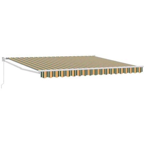 vidaXL Tenda Retrattile Multicolore 400 × 300 cm