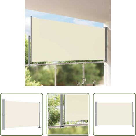 vidaXL Tenda retrattile -  Tenda da Sole Laterale Retrattile 160 x 300 cm Crema