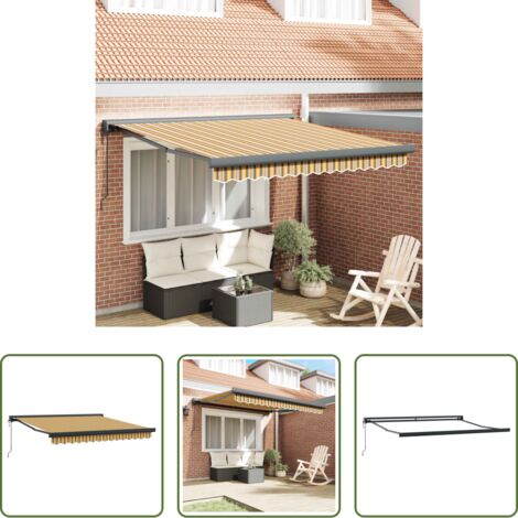 vidaXL Tenda retrattile -  Tenda da Sole Multicolore 300 x 250 x 165 cm