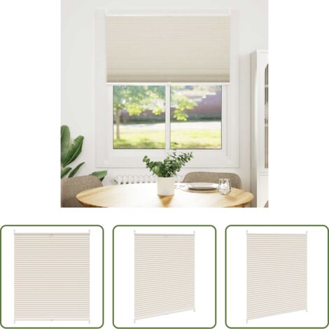 vidaXL Tenda solare - Tenda plissè 100x150cm Crema