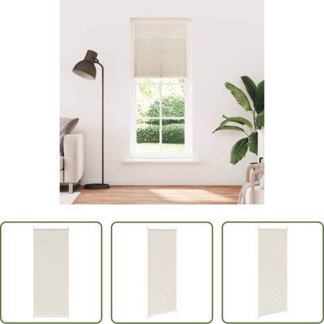 vidaXL Tenda solare - Tenda plissè 70x200cm Crema