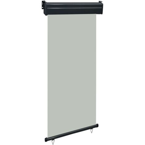 vidaXL Tendalino Laterale per Balcone 105x250 cm Grigio