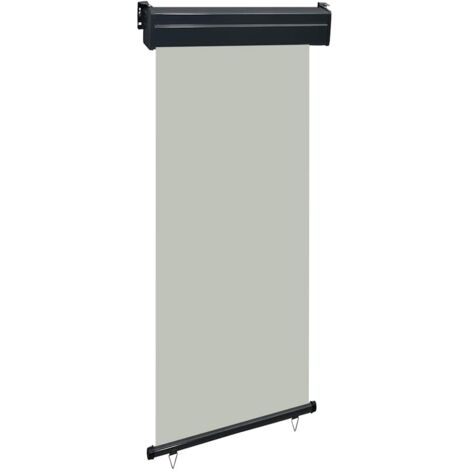 vidaXL Tendalino Laterale per Balcone 85x250 cm Grigio