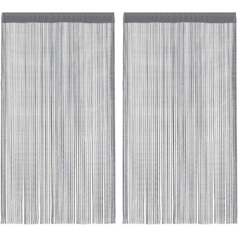 Douceur D'Intérieur Tenda Con Occhielli In Poliestere, Effetto Setoso, 140x240 Cm, Colore Bianco Ceramica - 4