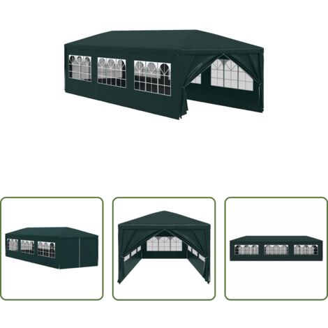 vidaXL Tendone per feste -  Tendone per Feste 3x9 m Verde