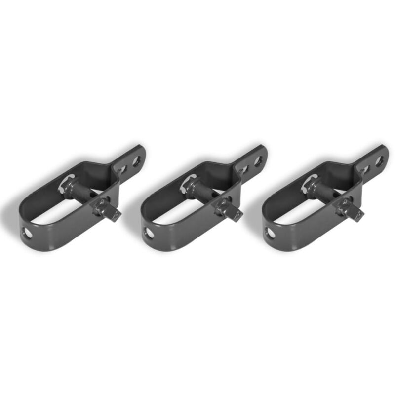 

vidaXL Tensor de alambre para alambrada 3 unidades 100 mm gris - Gris