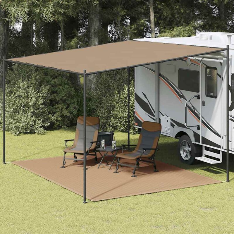 Tent Carpet 300x400 cm Taupe - Taupe - Vidaxl