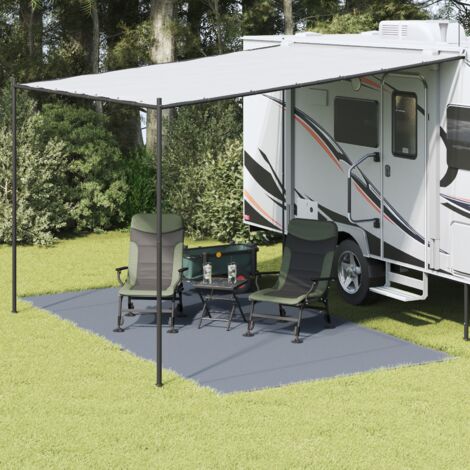 vidaXL  Tent Carpet  Folding Blue and Grey 450 x 250 cm Polyethylene