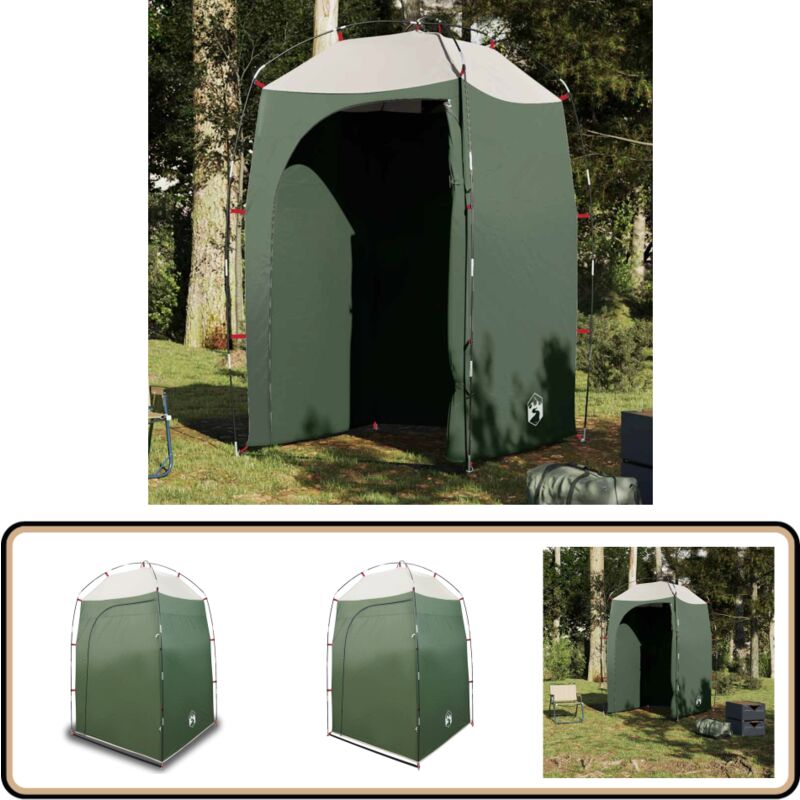 vidaXL Tente de douche vert imperméable