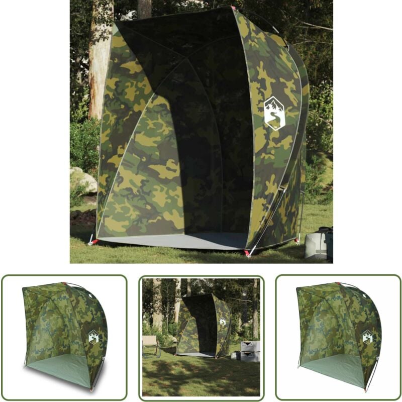 The Living Store - vidaXL Tente de pêche camouflage imperméable