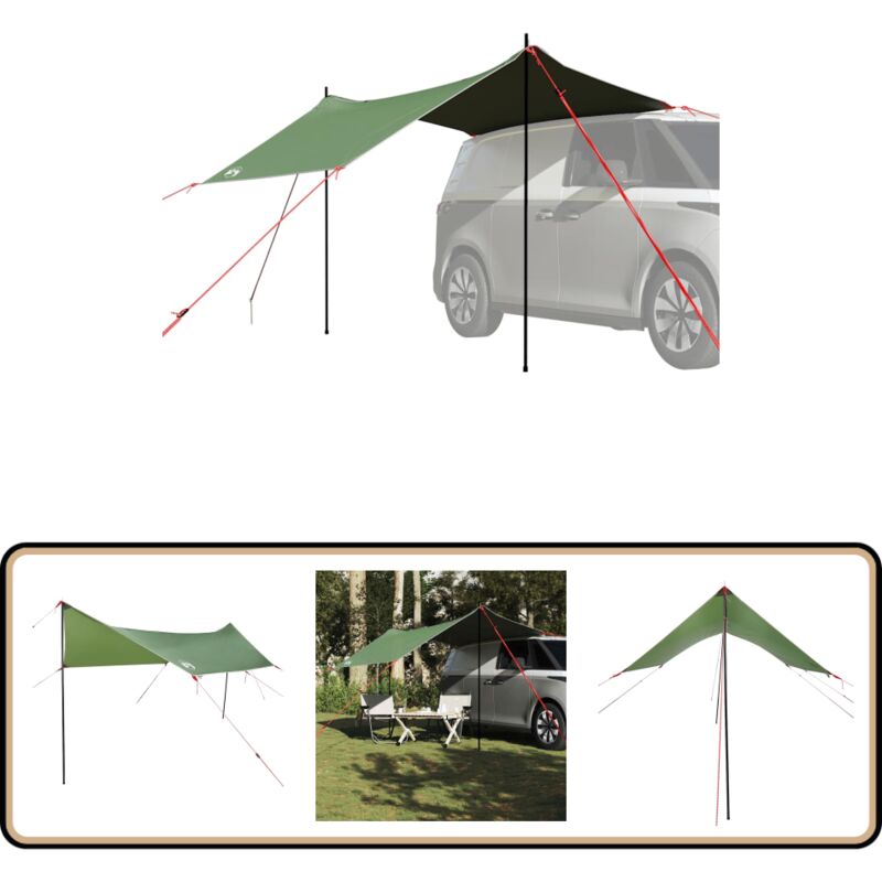 Vidaxl - Tente de voiture vert imperméable
