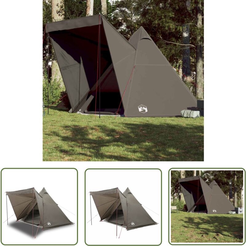 The Living Store - vidaXL Tente familiale tipi 6 personnes marron imperméable