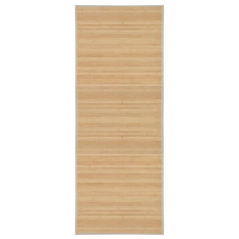 vidaXL Teppich Bambus 80x200 cm Natur