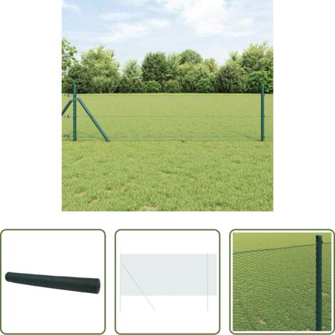vidaXL Terraza -  Cerca Hexagonal Verde 1,2 x 50 m PVC