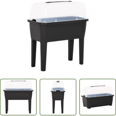 vidaXL Terrazza -  Fioriera Rialzata 77x38,7x82 cm in PP