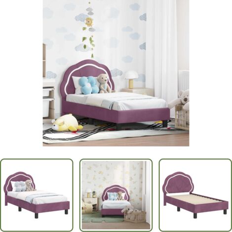 vidaXL Testata per letto -  Struttura letto per bambini con testata Viola 70 x 140 cm