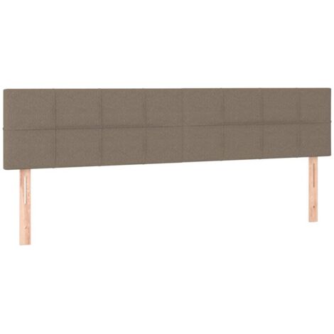 vidaXL Testiera 2 pz Tortora 90x5x78/88 cm in Tessuto