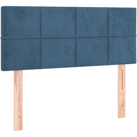 vidaXL Testiera Blu Scuro 100x5x78/88 cm in Velluto