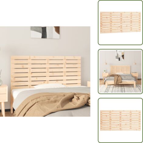 - vidaXL Testiera da Parete 141x3x63 cm in Legno Massello di Pino -