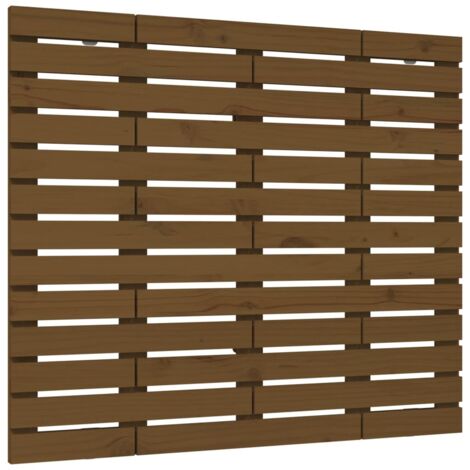 vidaXL Testiera da Parete Ambra 81x3x91,5 cm in Legno Massello di Pino