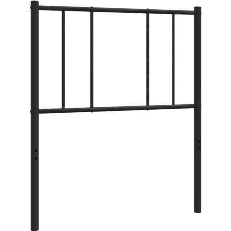 vidaXL Testiera di Ricambio in Metallo Nero 107 cm