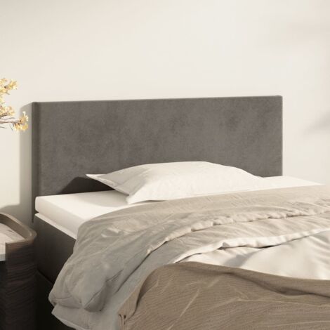 vidaXL Testiera Grigio Scuro 80x5x78/88 cm in Velluto