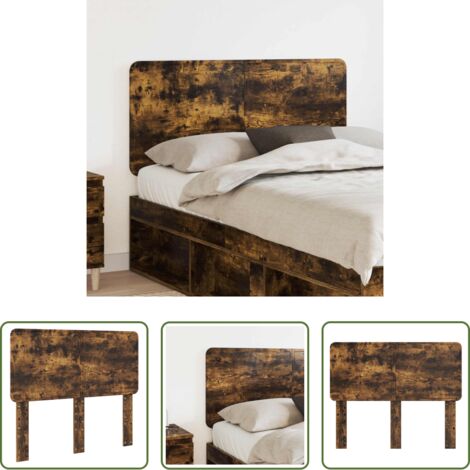 vidaXL Testiera in legno ingegnerizzato -  Testiera Rovere fumé 120 cm Legno multistrato