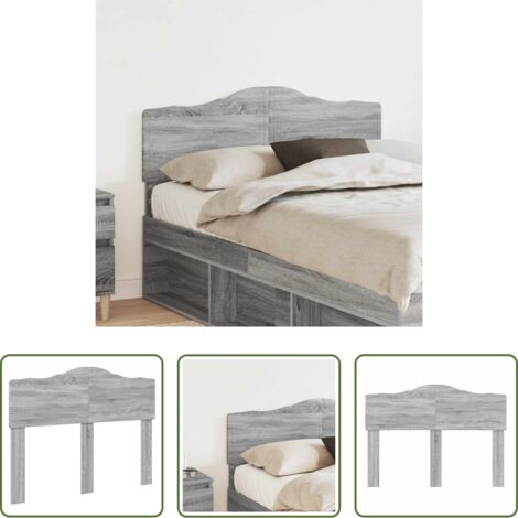 vidaXL Testiera in legno multistrato -  Testiera Grigio Sonoma 120 cm Legno multistrato