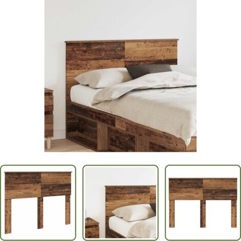 vidaXL Testiera in legno multistrato -  Testiera Legno vecchio 120 cm Legno multistrato