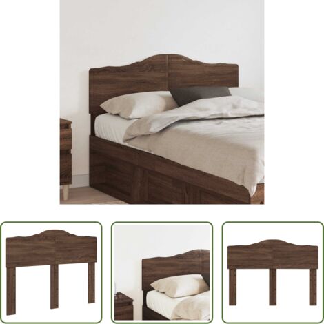 vidaXL Testiera in legno multistrato -  Testiera Rovere Marrone 120 cm Legno multistrato