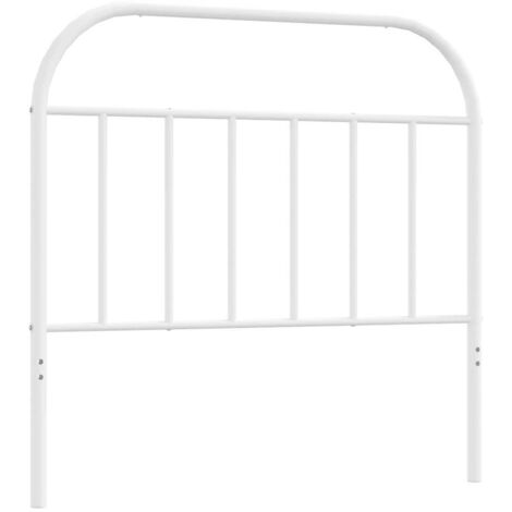 vidaXL Testiera in Metallo Bianco 100 cm
