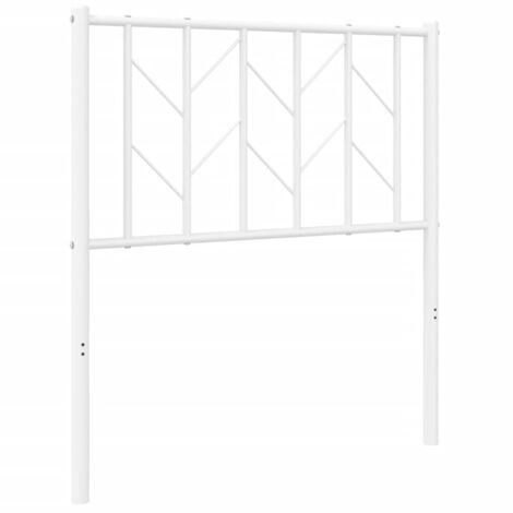 vidaXL Testiera in Metallo Bianco 75 cm