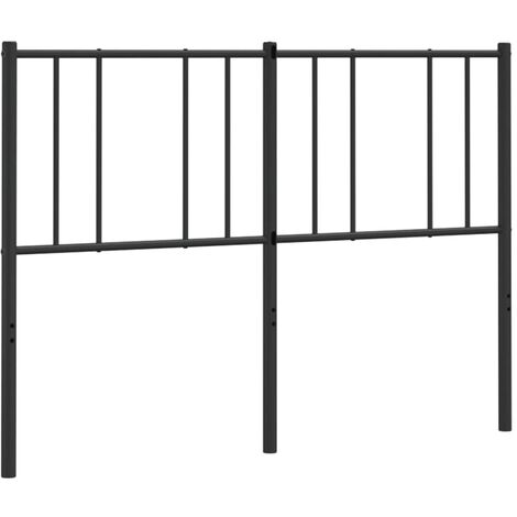 vidaXL Testiera in Metallo Nero 160 cm