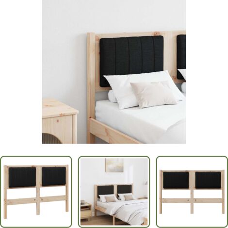 vidaXL Testiera in pino -  Testiera imbottita con testiera Marrone 120 cm Pino massello