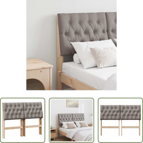 vidaXL Testiera in pino -  Testiera imbottita Talpa 120 cm Pino massello