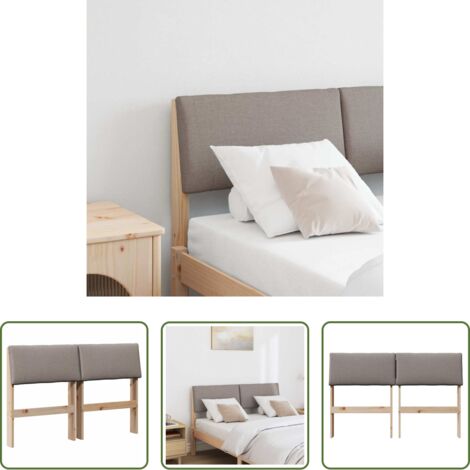 vidaXL Testiera in pino -  Testiera imbottita Talpa 120 cm Pino massello