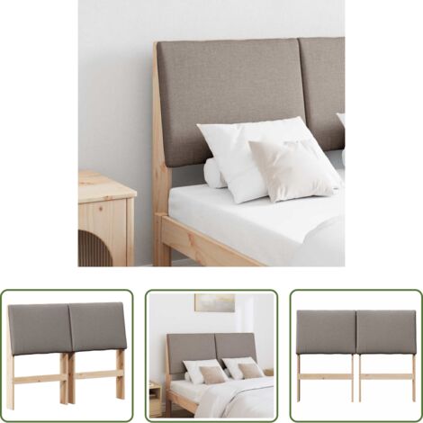 vidaXL Testiera in pino -  Testiera imbottita Talpa 120 cm Pino massello