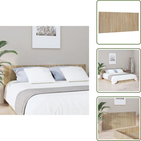 - vidaXL Testiera Letto Rovere Sonoma 200x1,5x80 cm in Legno Multistrato -