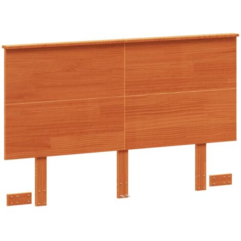 vidaXL Testiera Marrone Cera 120 cm in Legno Massello di Pino