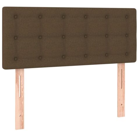 vidaXL Testiera Marrone Scuro 80x5x78/88 cm in Tessuto