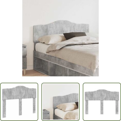 vidaXL Testiera moderna -  Testiera Grigio cemento 120 cm Legno multistrato