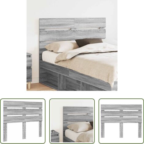 vidaXL Testiera moderna -  Testiera Grigio Sonoma 120 cm Legno multistrato