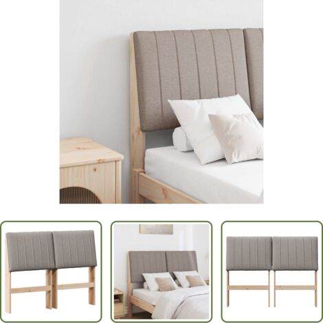 vidaXL Testiera moderna -  Testiera imbottita Talpa 120 cm Pino massello