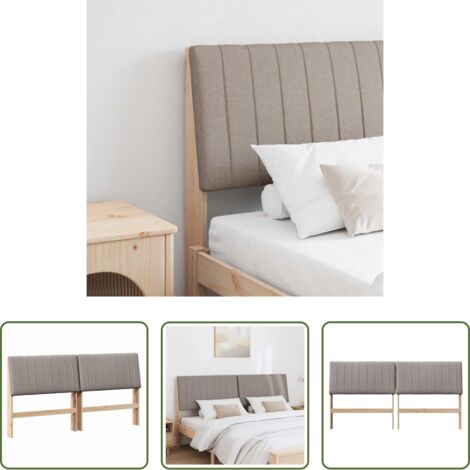 vidaXL Testiera moderna -  Testiera imbottita Talpa 180 cm Pino massello