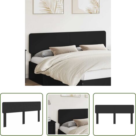 vidaXL Testiera moderna -  Testiera Rovere Nero 180 cm Legno multistrato